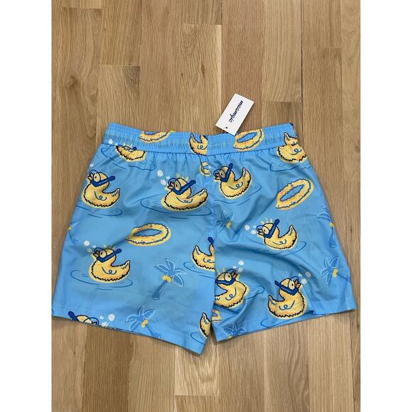 NWT Maamgic Men’s Swim Shorts Lined Drawstring Resort Surf Snorkeling Ducks M - Picture 2 of 6